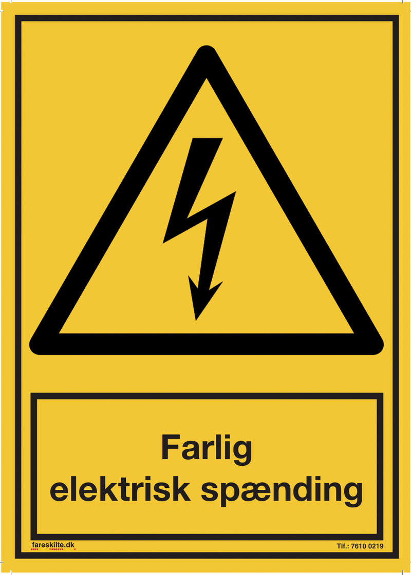 FARLIG ELEKTRISK SPÆNDING