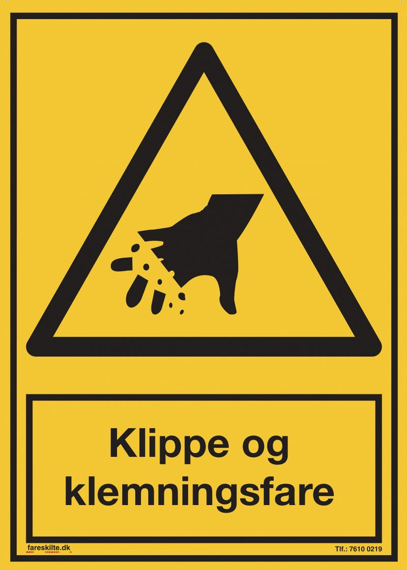 KLIPPE OG KLEMNINGSFARE