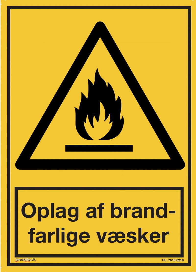 OPLAG AF BRANDFARLIGE VÆSKER