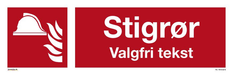 STIGRØR VALGFRI TEKST