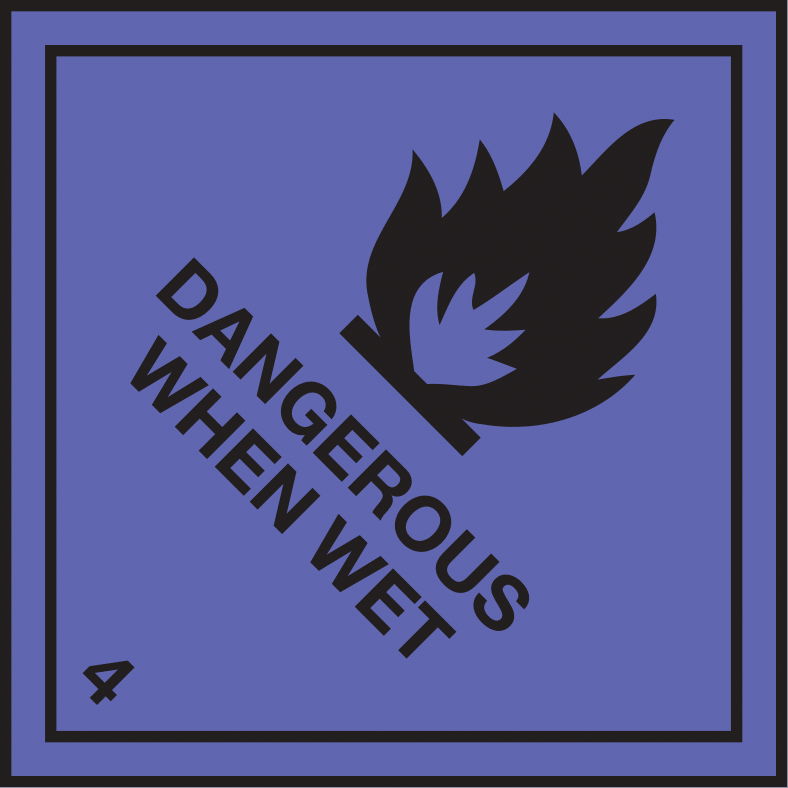 DANGEROUS WHEN WET