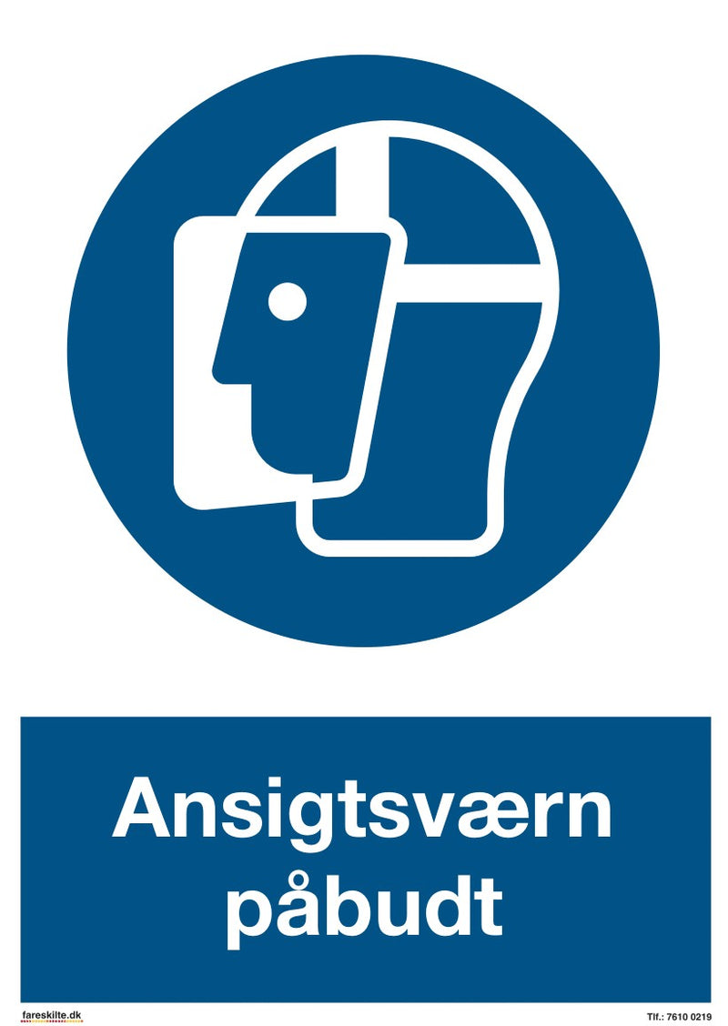 ANSIGTSVÆRN PÅBUDT