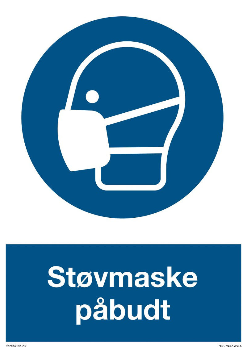 STØVMASKE PÅBUDT