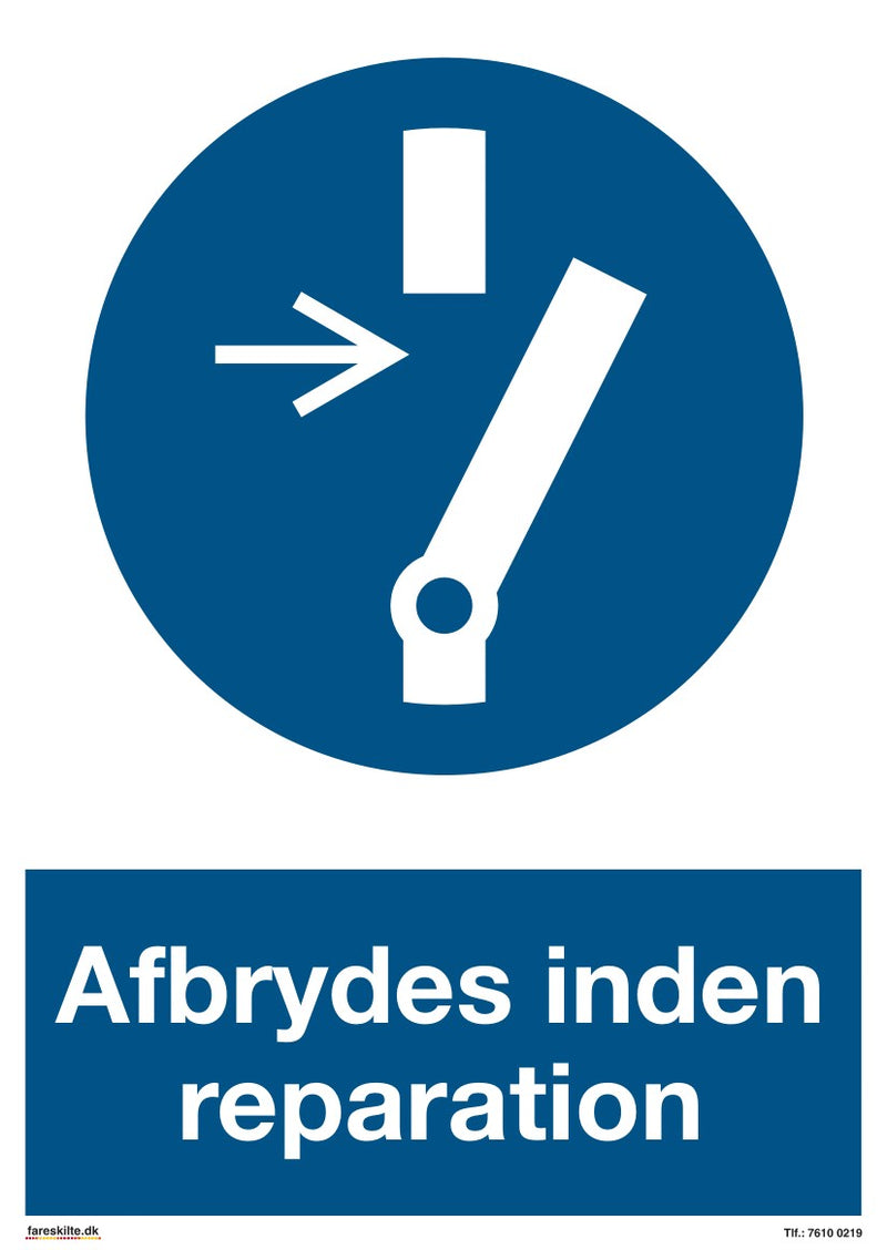 AFBRYDES INDEN REPARATION