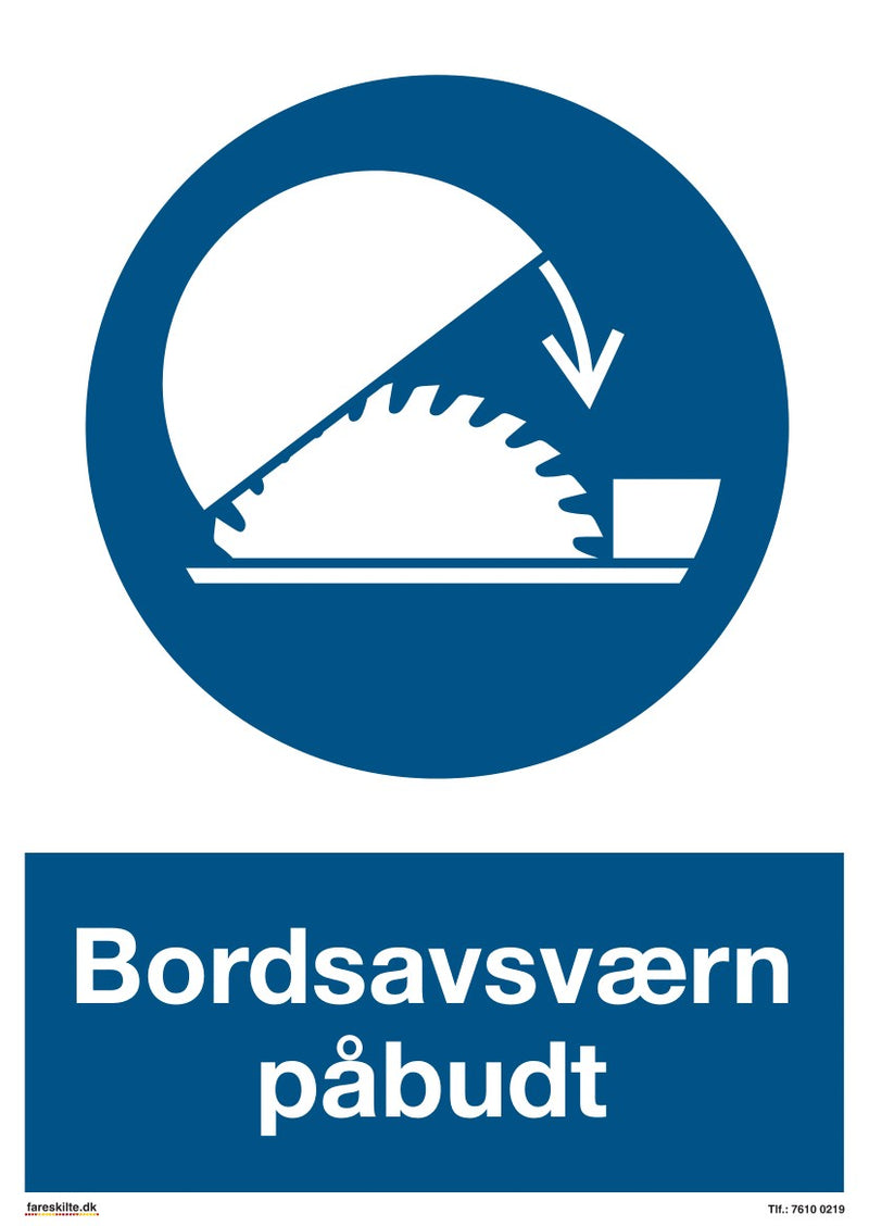 BORDSAVSVÆRN PÅBUDT