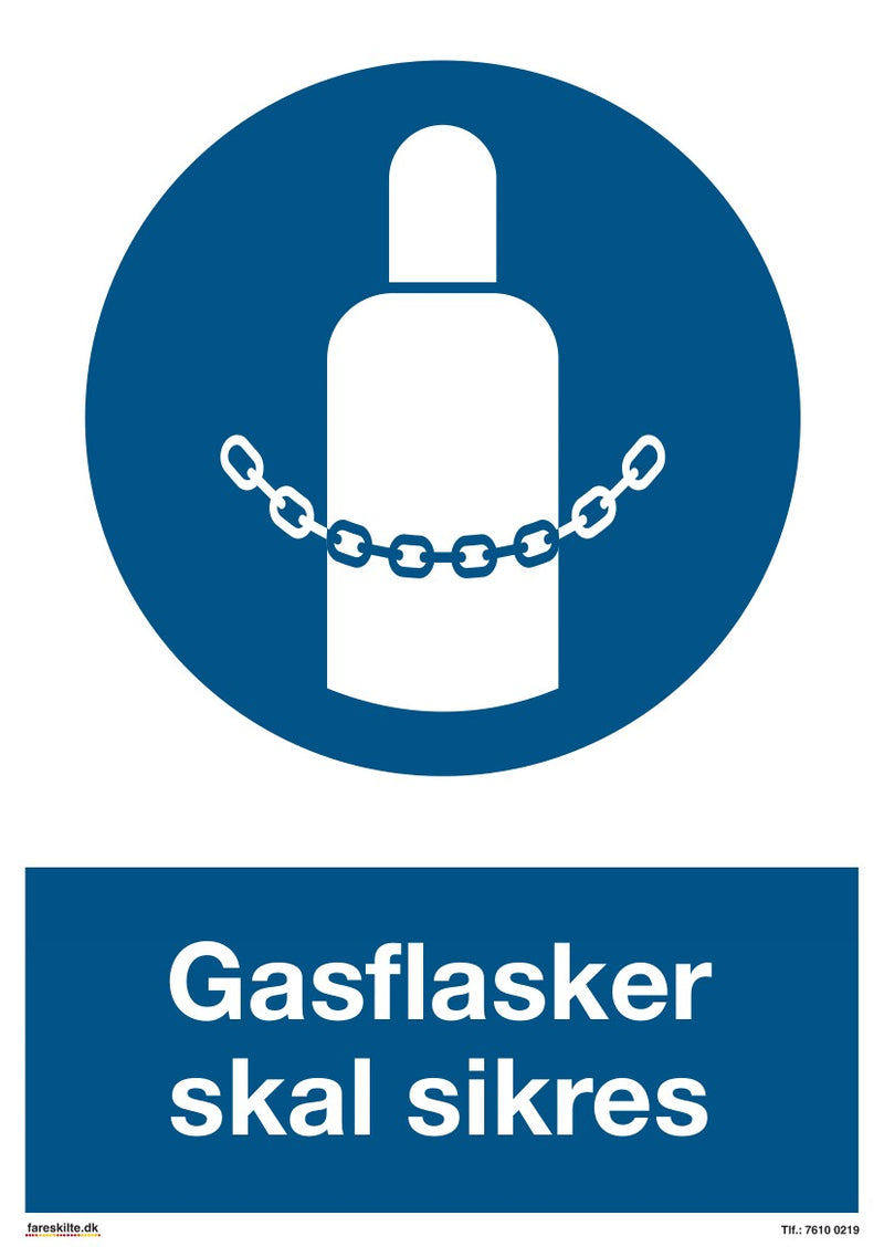 GASFLASKER SKAL SIKRES