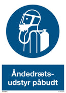 ÅNDEDRÆTSUDSTYR PÅBUDT