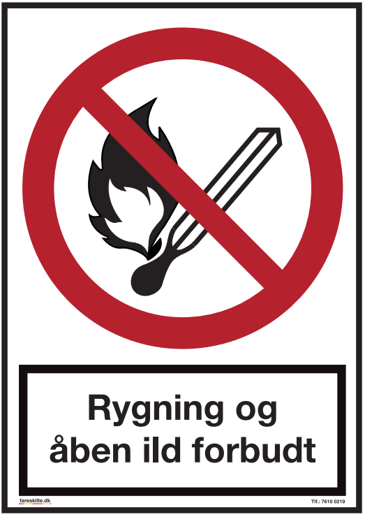 RYGNINGOGÅBENILDFORBUDT