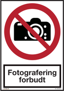 FOTOGRAFERING FORBUDT