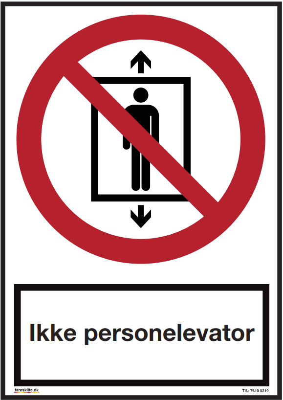 IKKE PERSONELEVATOR